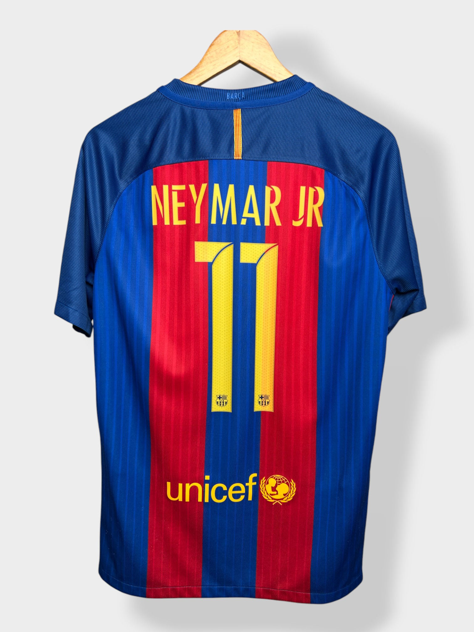 Nike Barcelona 16/17 Home Jersey - Neymar Jr #11 - M - USED: Very Good
