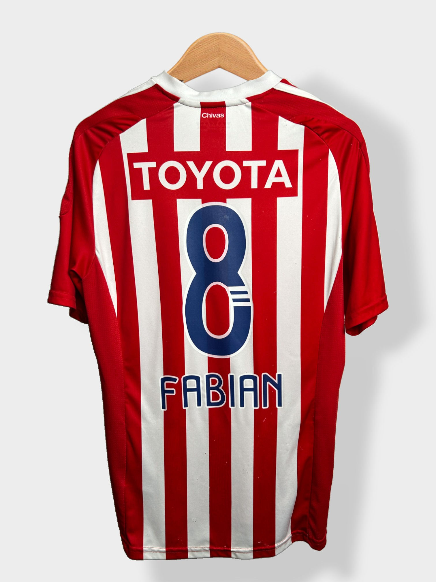 adidas Chivas de Guadalajara 11/12 Home Jersey - Fabian #8 - M - USED: Good