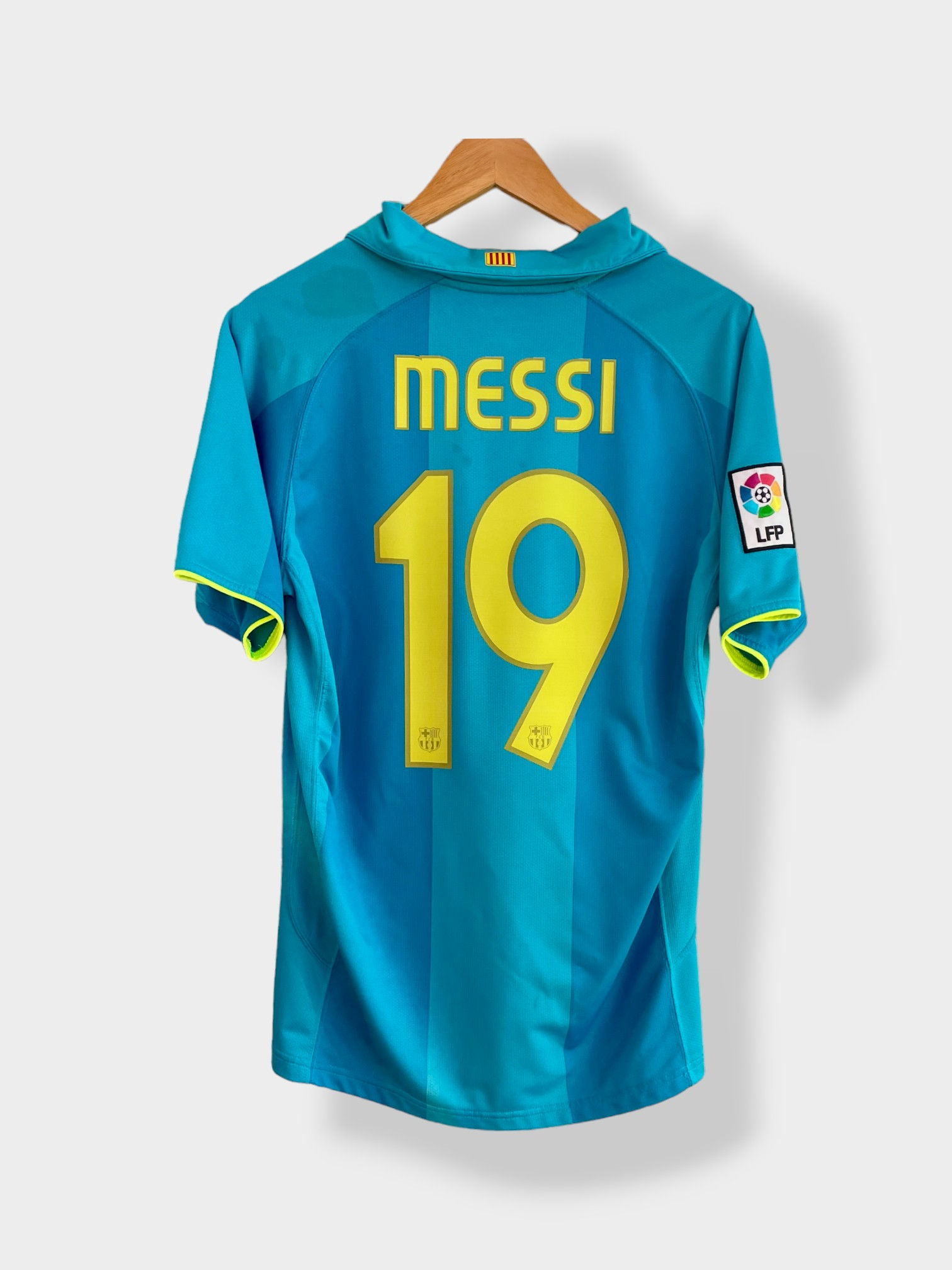 Nike Barcelona 07-09 Away Jersey - Messi #19 - S - USED: Good 