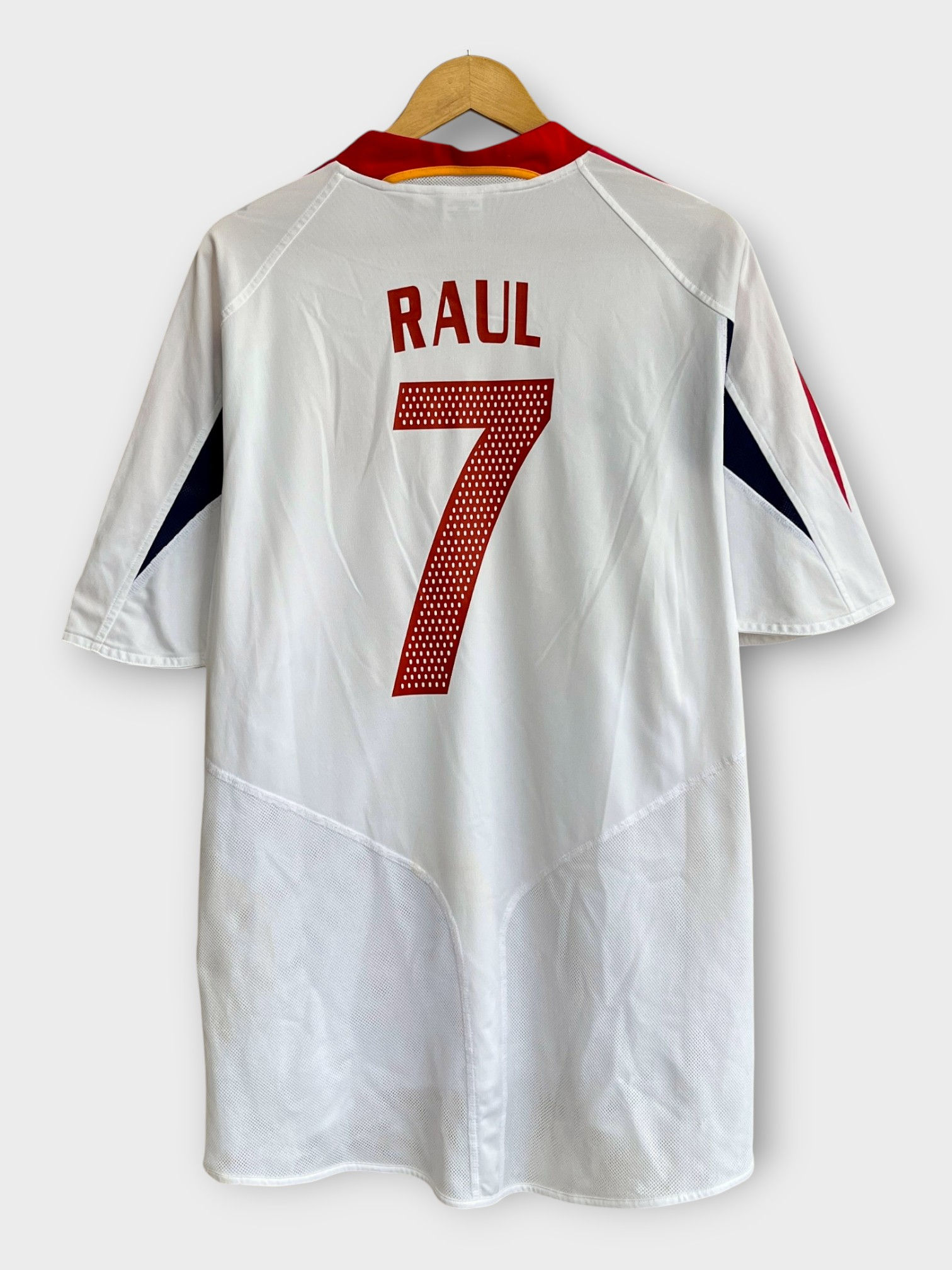 adidas Spain 2004 Away Jersey - Raul #7 - XL - USED: Excellent