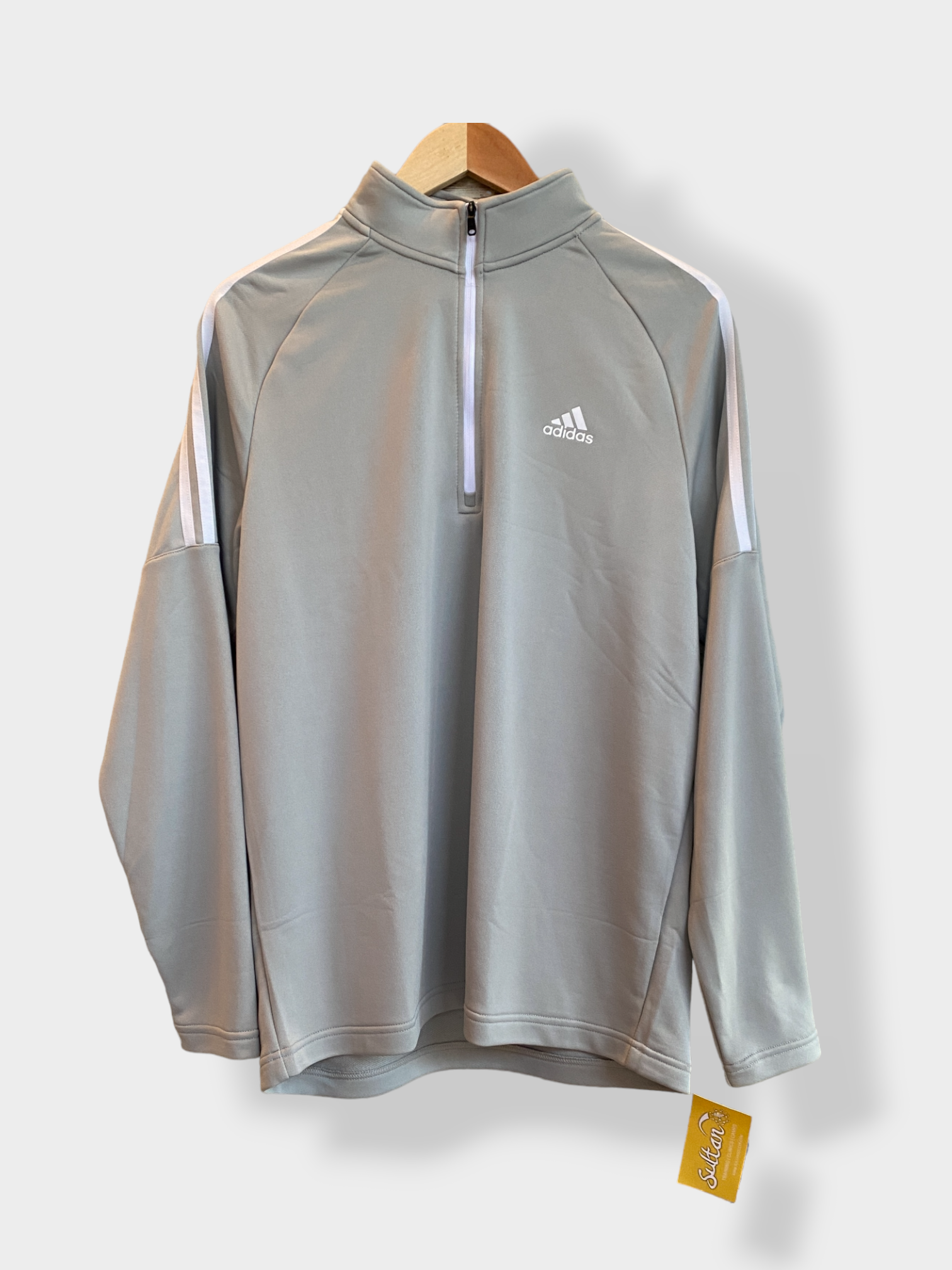 adidas Sultan Grey 1/4 Zip - M - BWNT