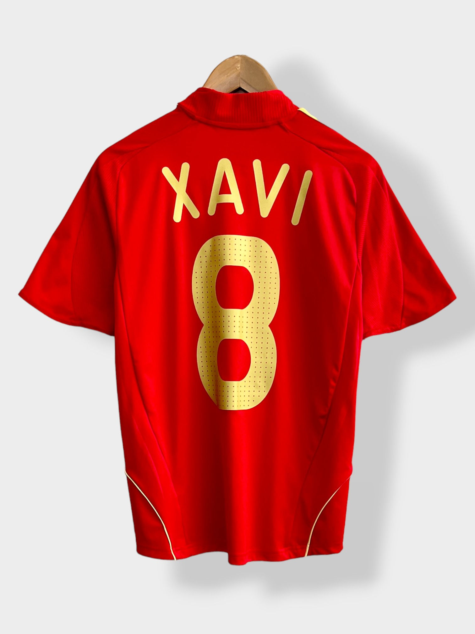 adidas Spain 2008 Home Jersey - Xavi #8 - S - USED: Very Good