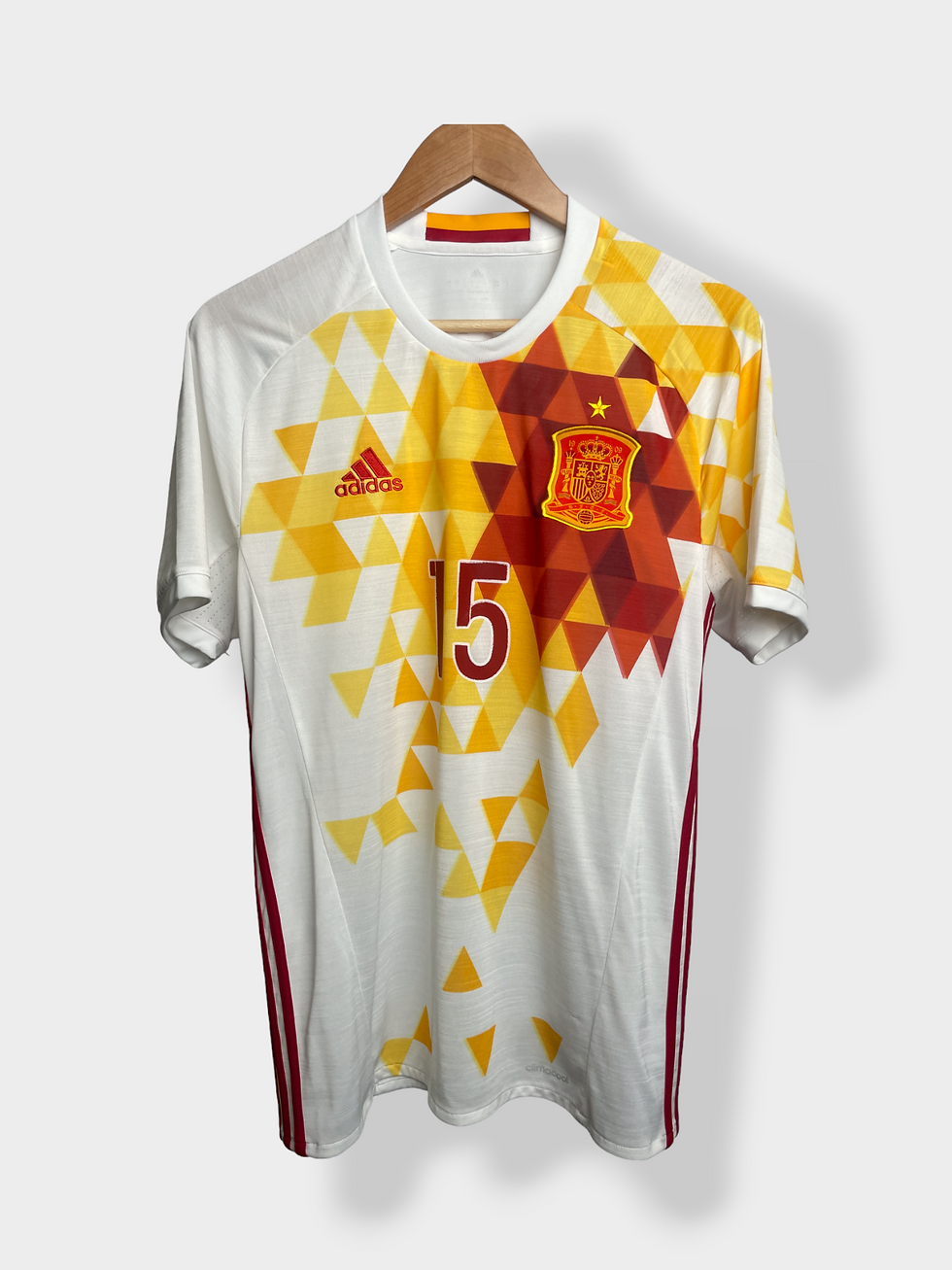 Thumbnail: adidas Spain 2016 Away Jersey - Ramos #15 - M - USED: Excellent