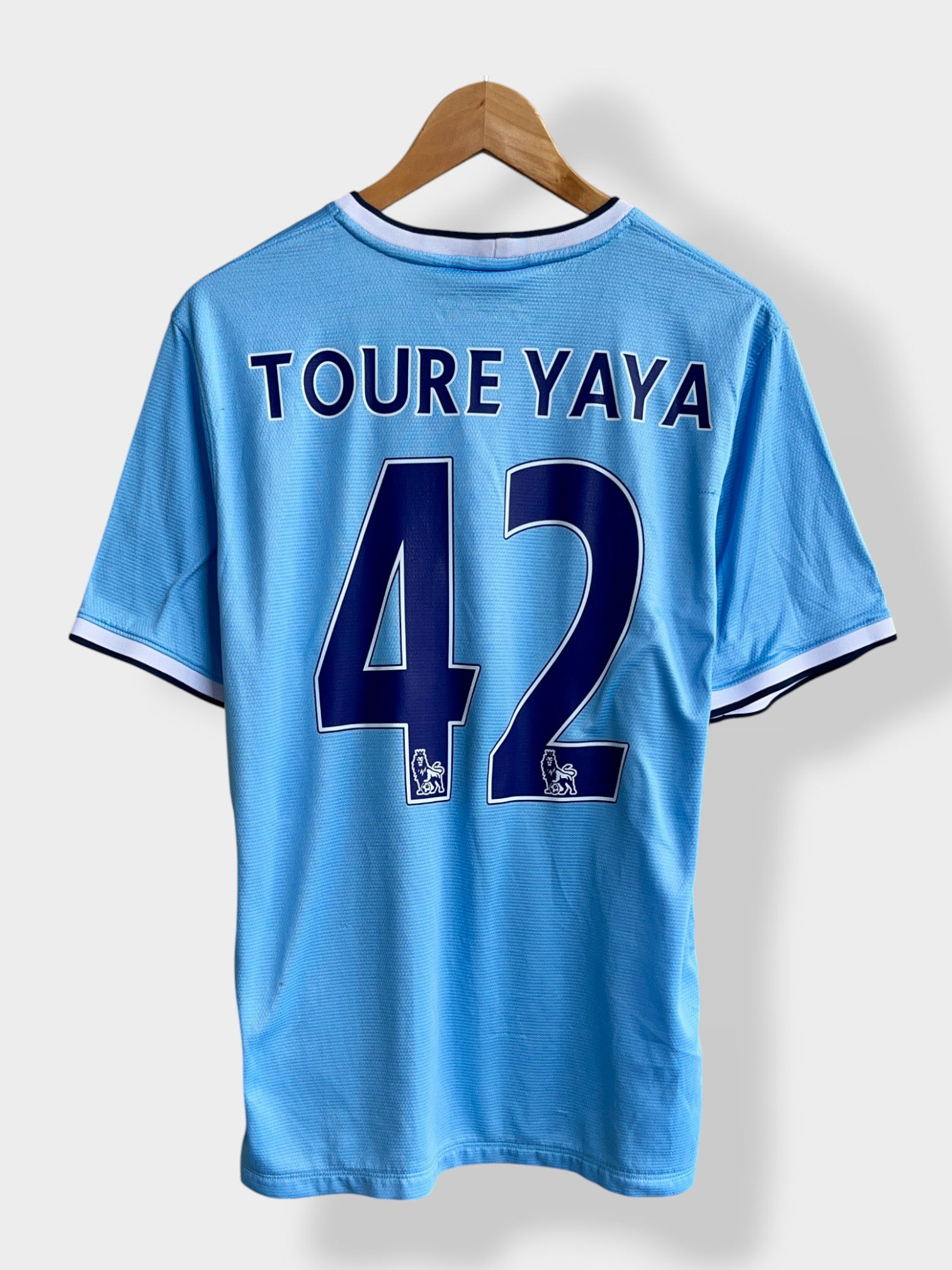 Nike Manchester City 13/14 Home Jersey - Toure Yaya #42 - L - USED: Very Good