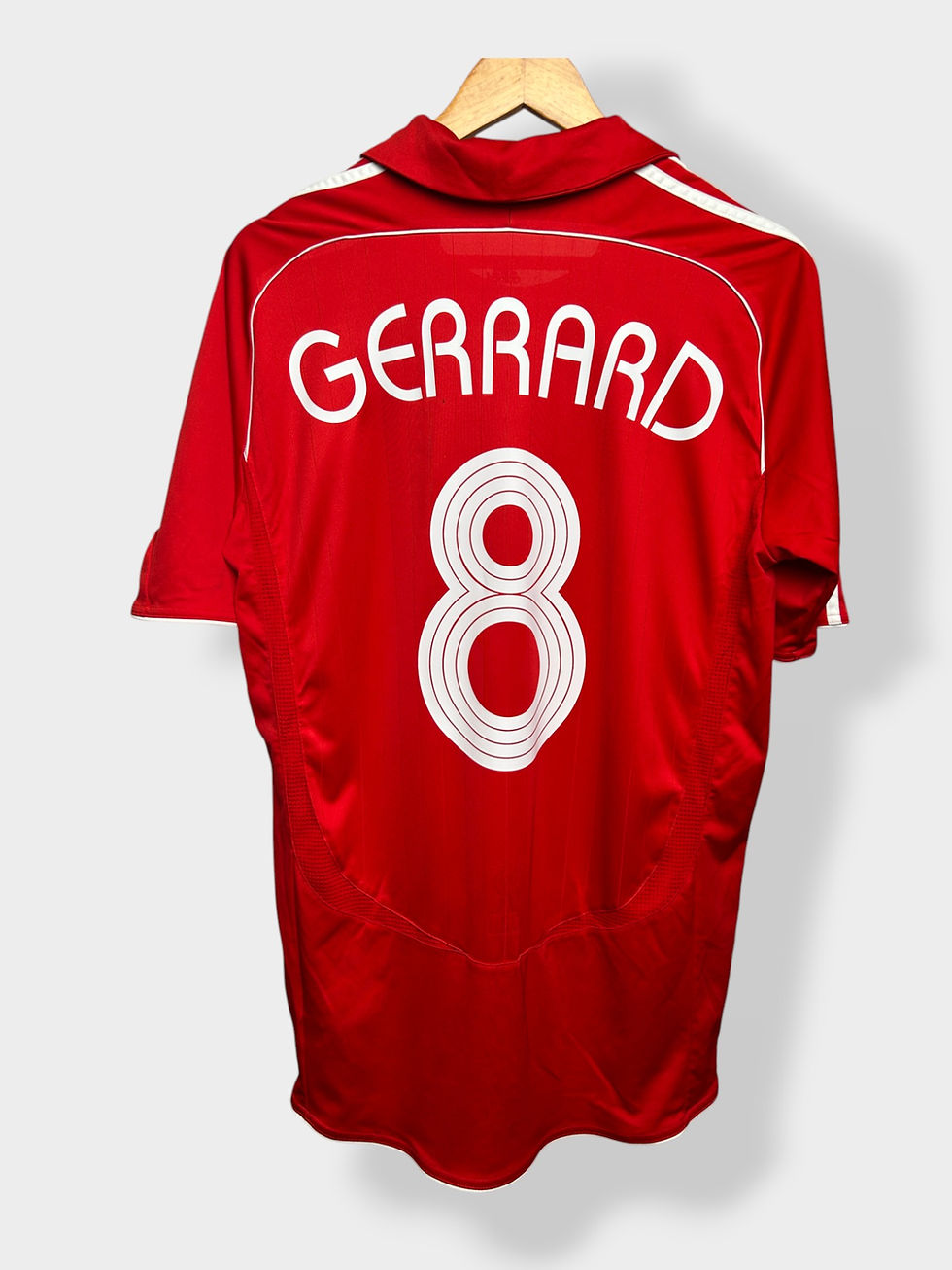 adidas Liverpool 06-08 Home Jersey - Gerrard #8 - L - USED: Fair