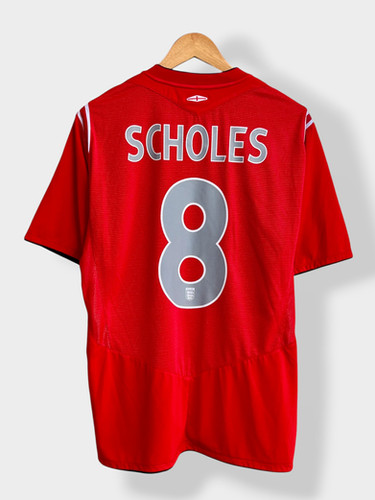 Umbro England 2004 Away Jersey - Scholes #8 - L - USED: Very