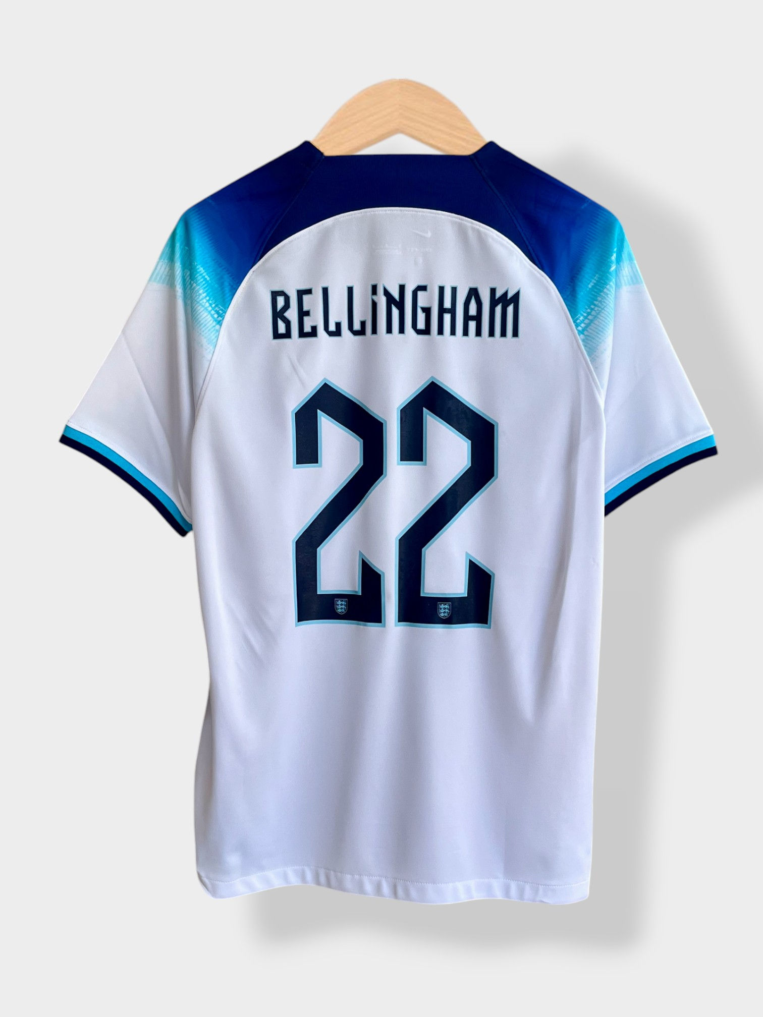 Nike England 2022 Home Jersey - Bellingham #22 - M - BNWT