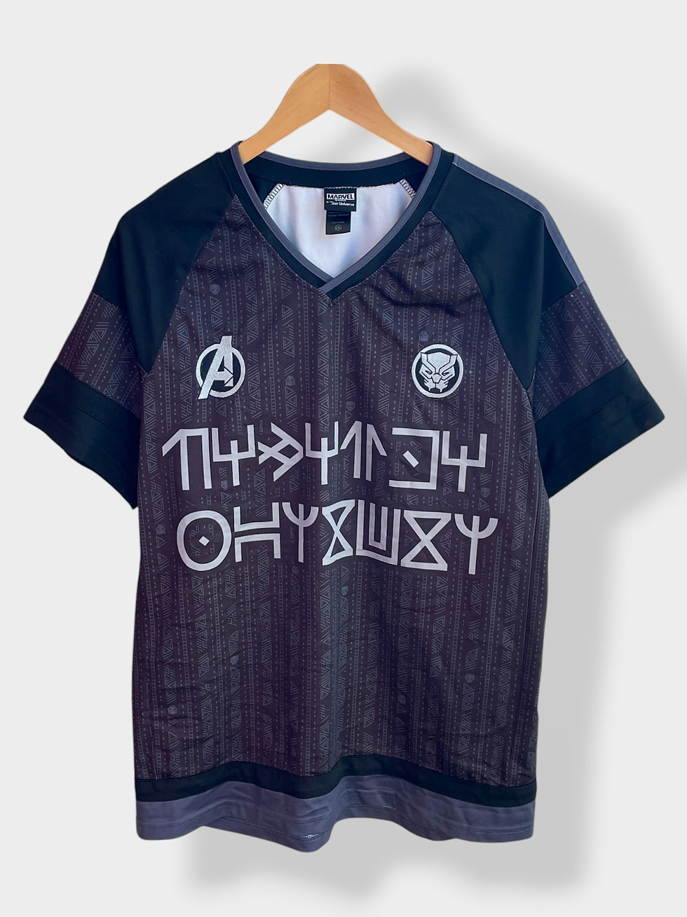 Thumbnail: Marvel Black Panther Jersey - T’Challa #66 - L - USED: Very Good