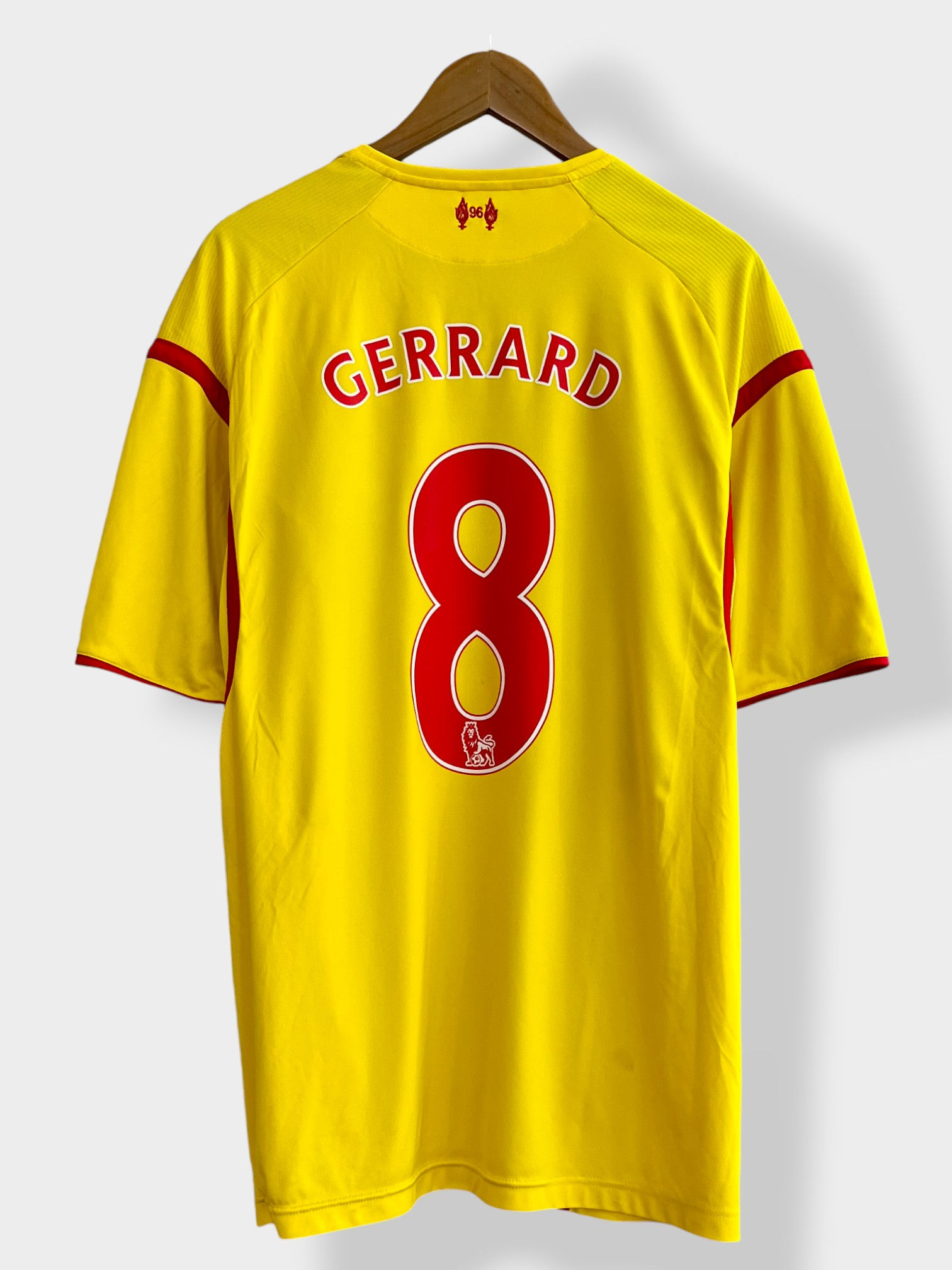 Warrior Liverpool 14/15 Away Jersey - Gerrard #8 - 2XL - USED: Good