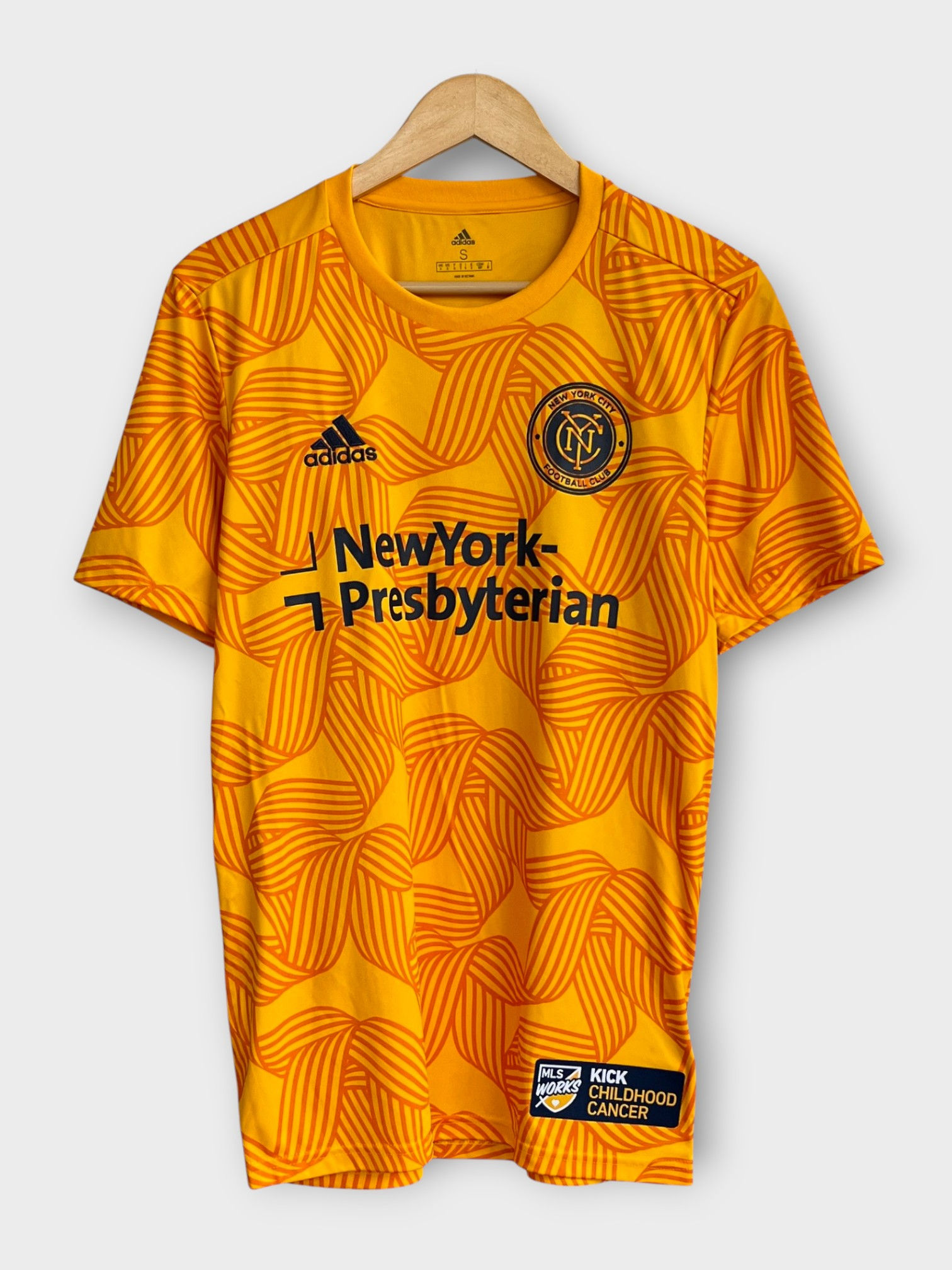 adidas New York City FC 2019 Pre-Match Jersey - S - USED: Excellent