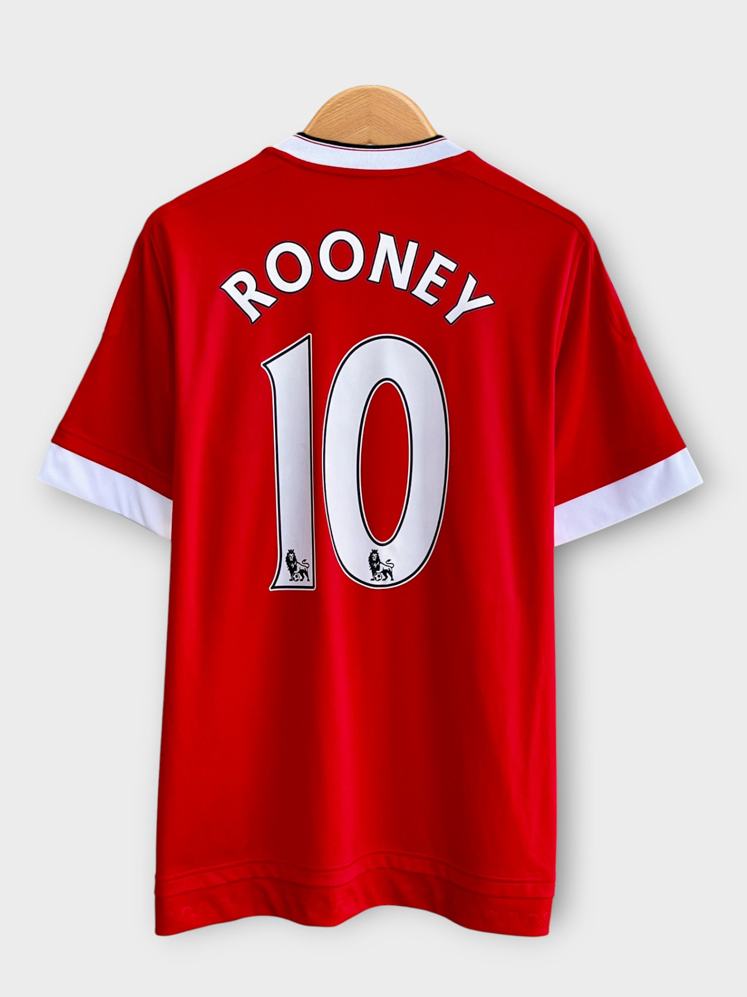 adidas Manchester United 15/16 Home Jersey - Rooney #10 - L - USED: Excellent