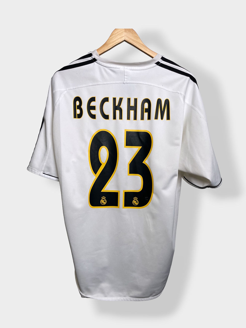 adidas Real Madrid 03/04 Home Jersey - Beckham #23 - L - USED: Good