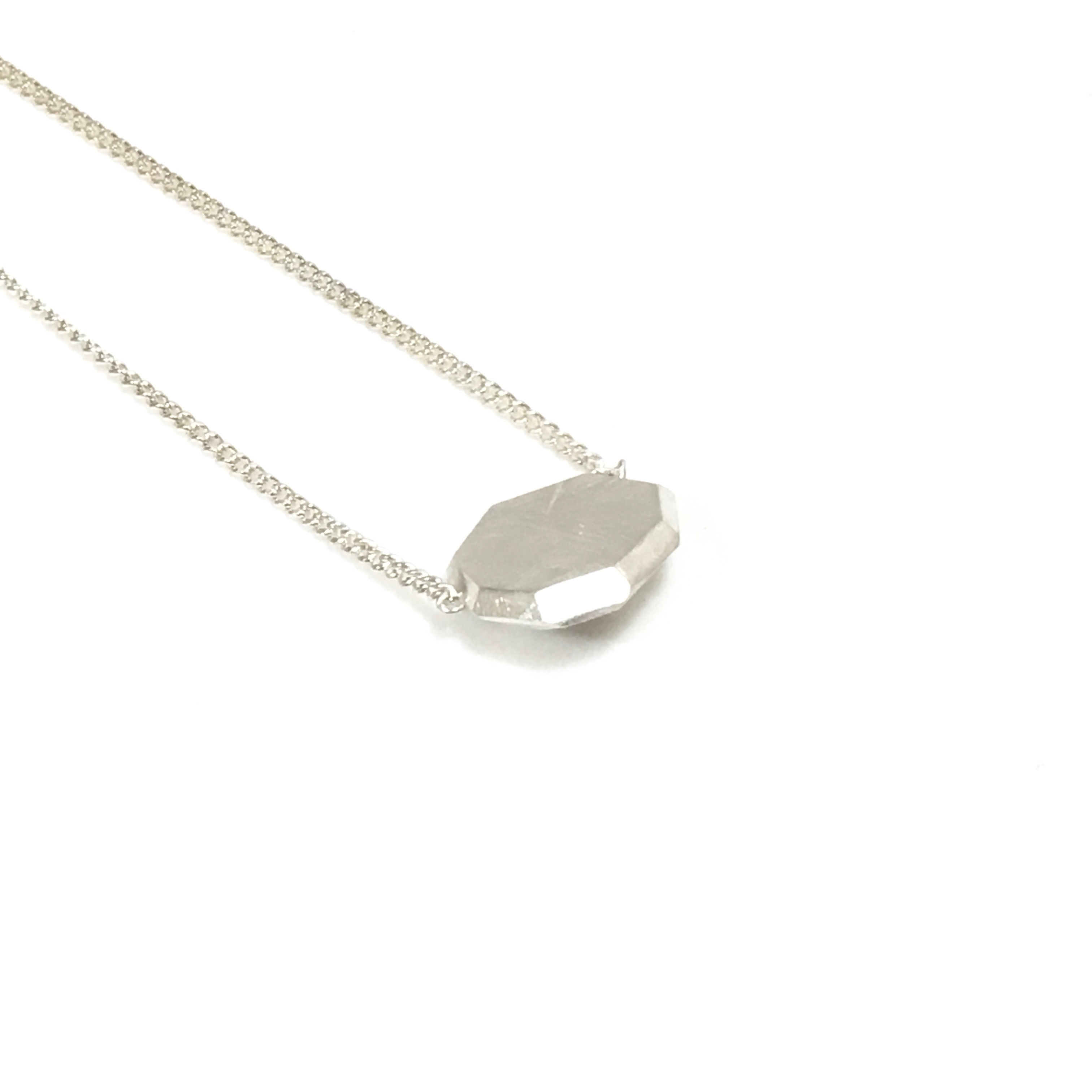 Sterling silver GEODE necklace