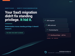 The Identity Tech Debt Your SaaS Migration Carried Forward