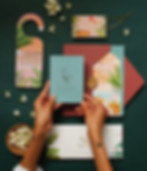 Bespoke wedding stationery suite inspired b