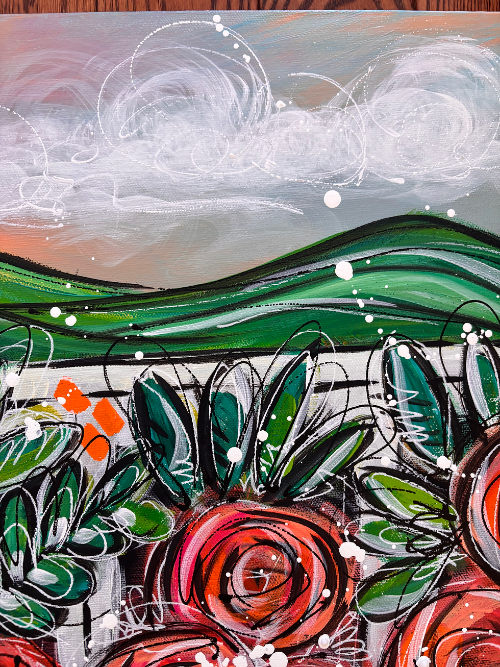 Miniature : S’ABANDONNER À LA VIE/ 24'' X 30''