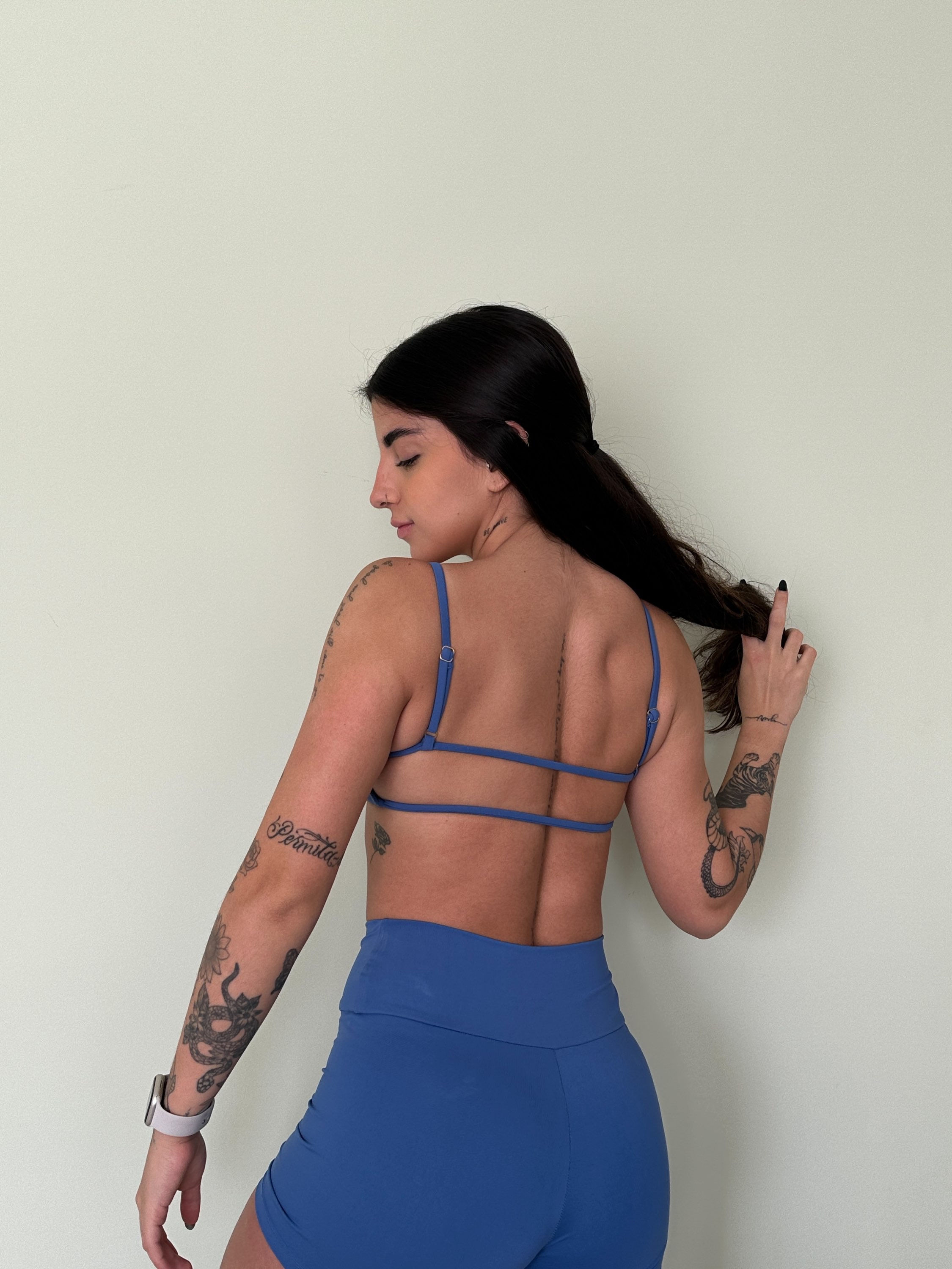 short by mah marchi azul quartzo