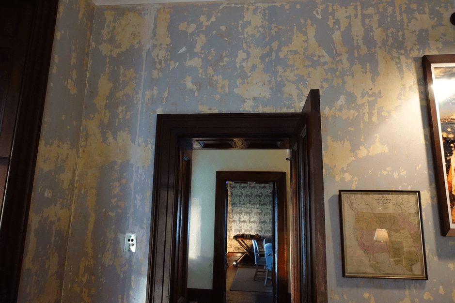 Touring the Past - Terragong House, wall paper, blog