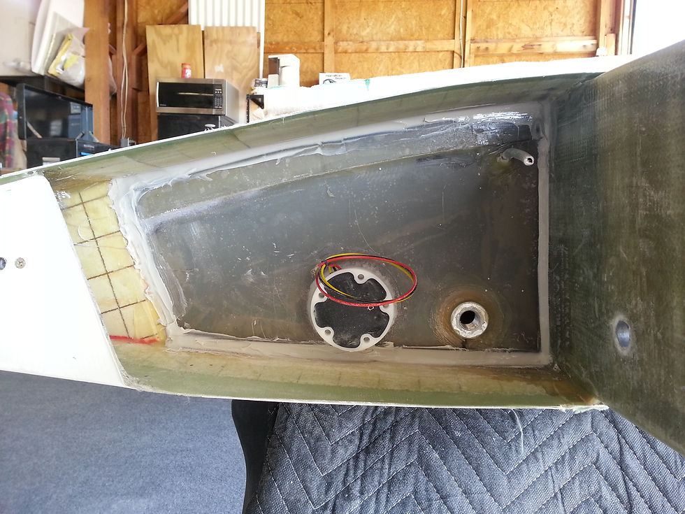 Right Fuel Tank Sealed in Wing