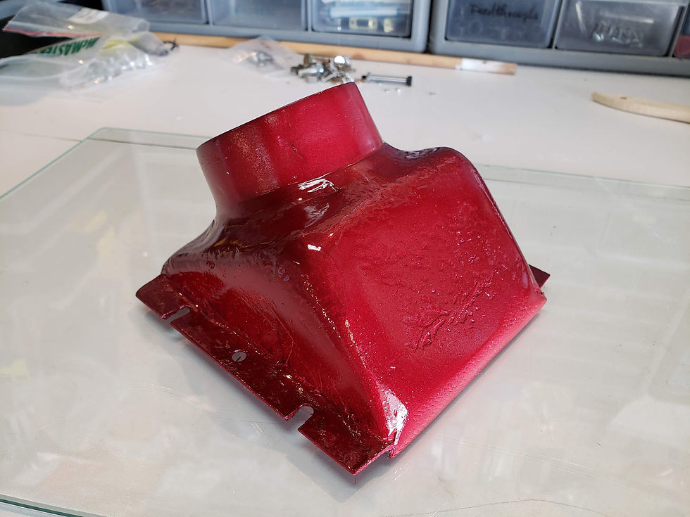finished oil cooler air plenum