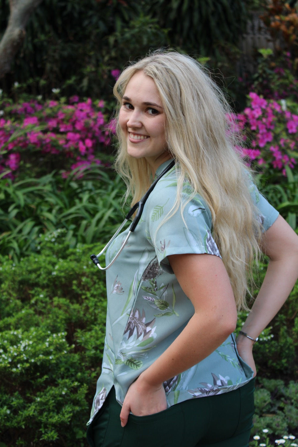 Sagewood Scrub Top