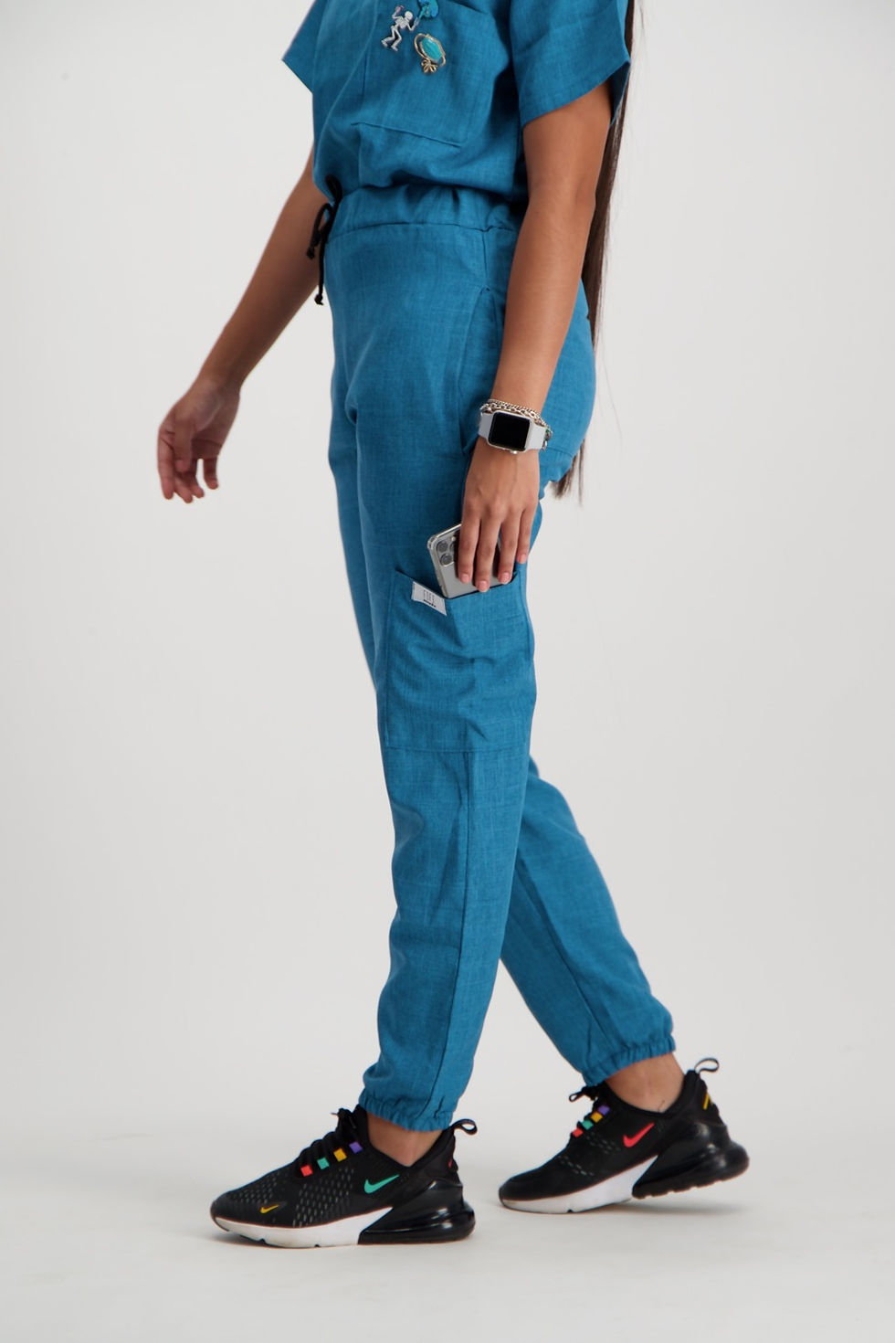 Thumbnail: Turquoise Essential Scrub Pants