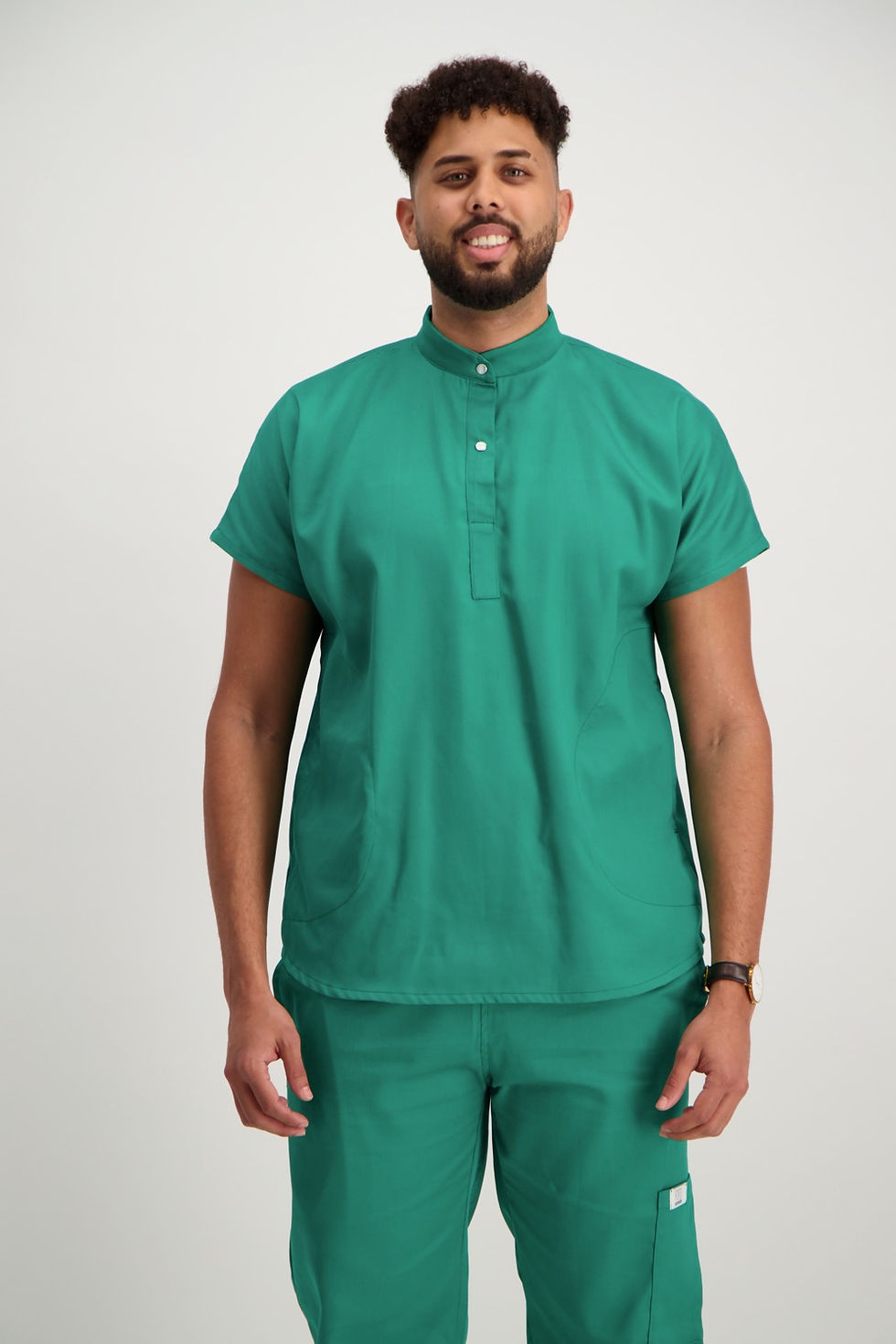 Thumbnail: Green Collar Scrub Top