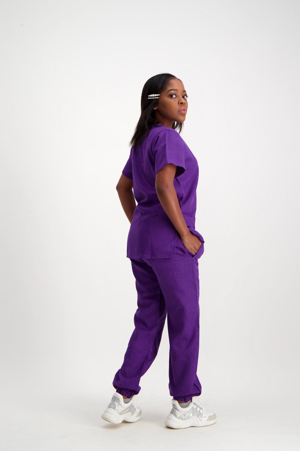 Purple Scrub Top