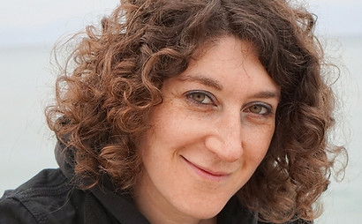 Lena Gorelnik beim Vortrag
