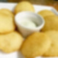 Arepa with Sour Cream