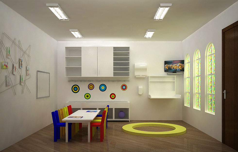 3D Sala Colegio Infantil