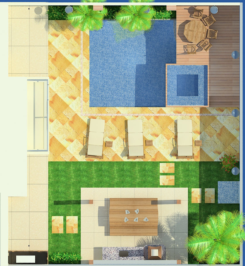 Planta humanizada area externa