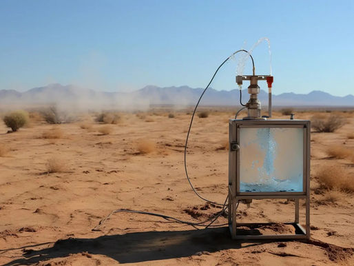 Harvesting water from desert air