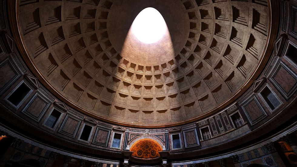 Pantheon’s dome in Rome, Italy