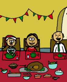 diner de noël en famille