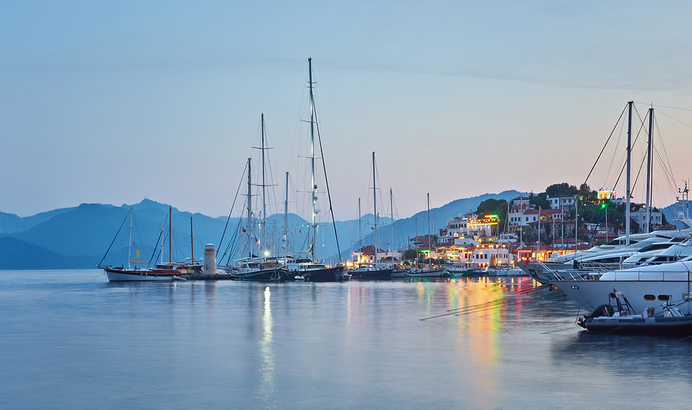 Marmaris Harbour, Get the catamaran boat from Rhodes to Marmaris