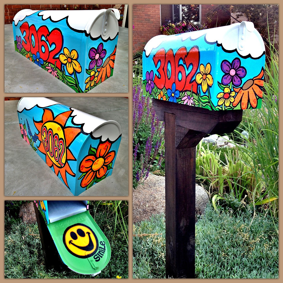 Hand-painted Mailbox