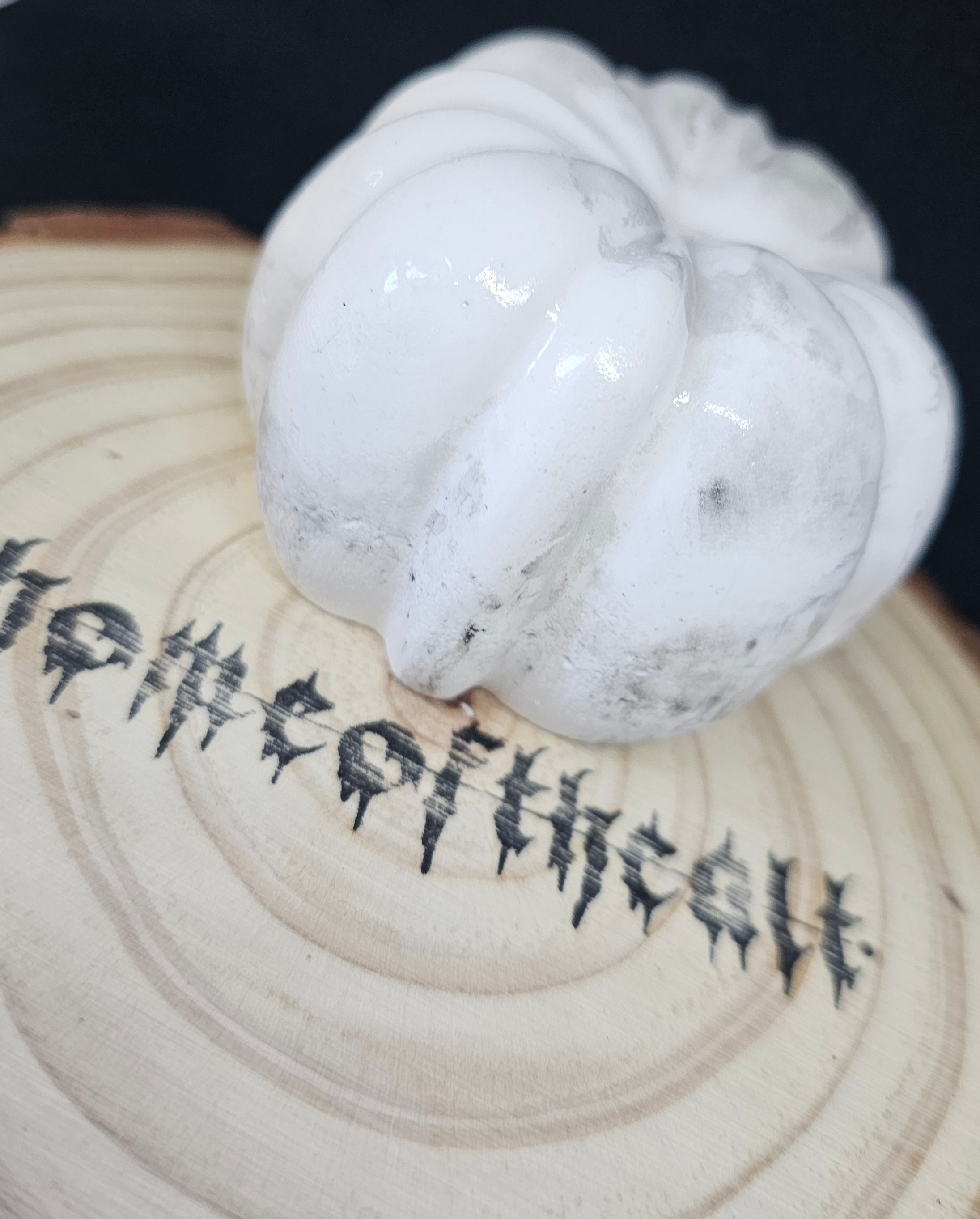 Concrete Pumpkin Sculpture