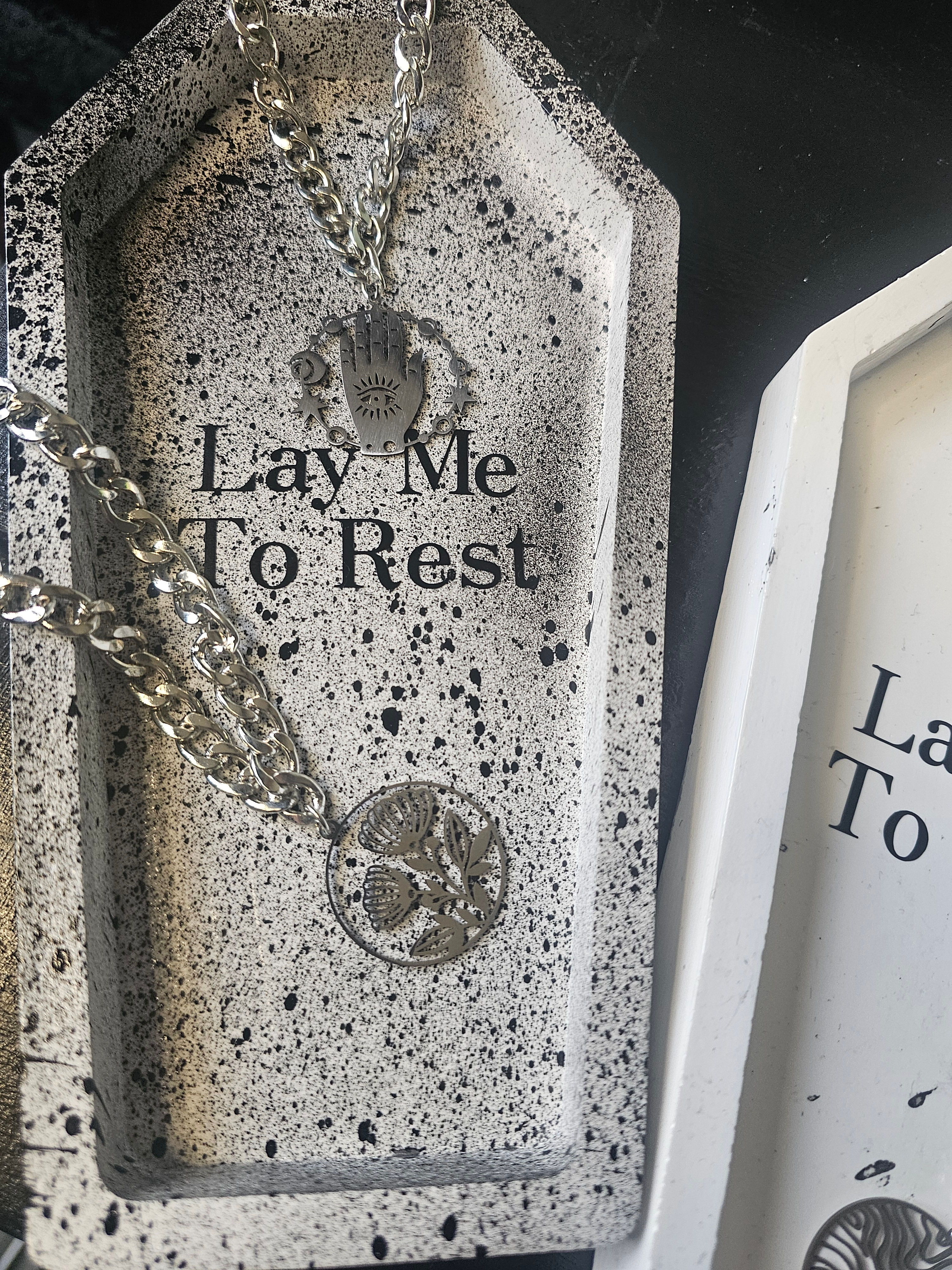 Splatter Coffin Jewellery Tray