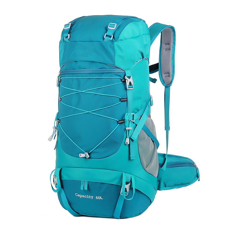 Thumbnail: WESTTUNE 50L Hiking Backpack with Rain Cover Multifunctional Mountaineering Bag 