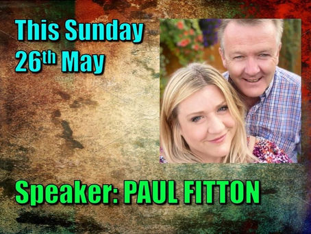 Join us with Paul at 10.45am. See you there!