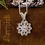 Thumbnail: The Ornate Enchanted Flower CZ Sterling Silver Necklace