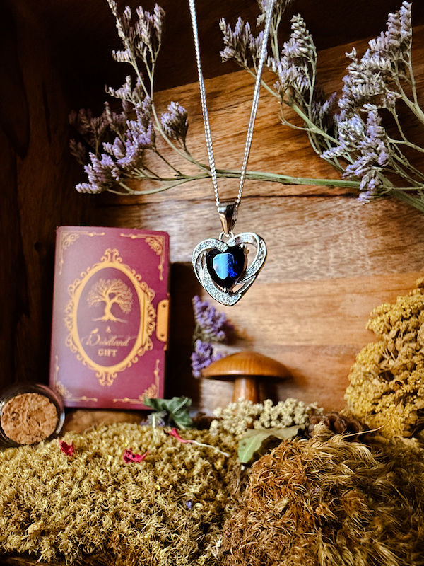 Thumbnail: The Lady on the Lake - CZ Storybook Sterling Silver Necklace