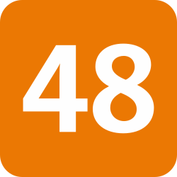 Pictogramme STIB MIVB Bus Line 48