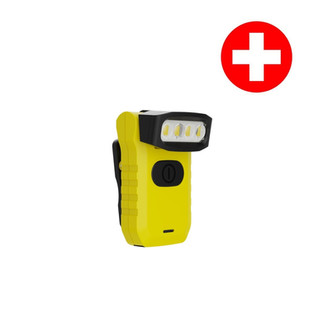 Clipleuchte Signalgelb für Spital, Arzt, Doktor, Ambulanz, Krankenschwester und Samariter mit sehr realistischer Farbwiedergabe