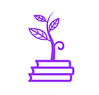 LLN Consulting Logo with tree growing out of books