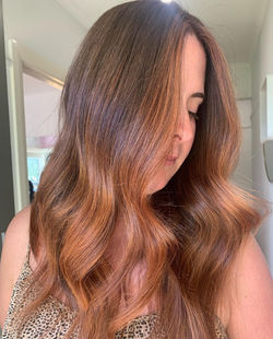 Copper balayage