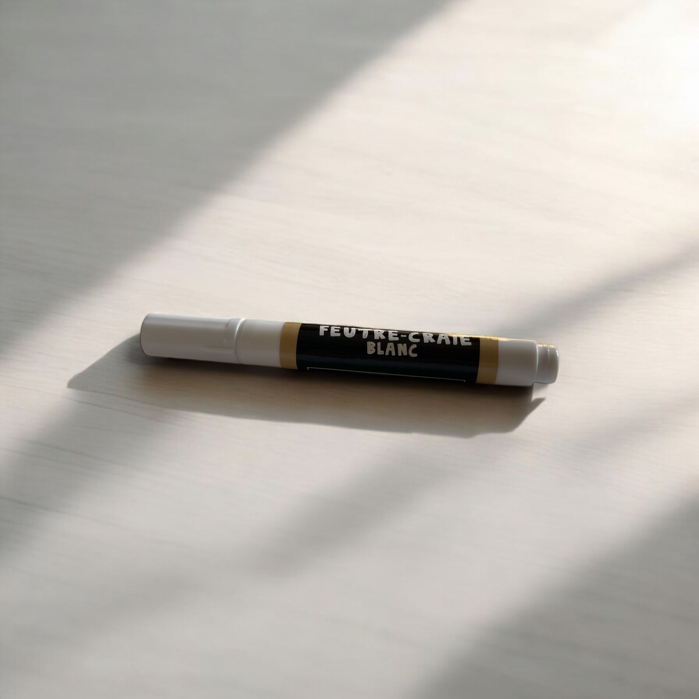 Feutre-Craie Blanc effaçable à l'eau