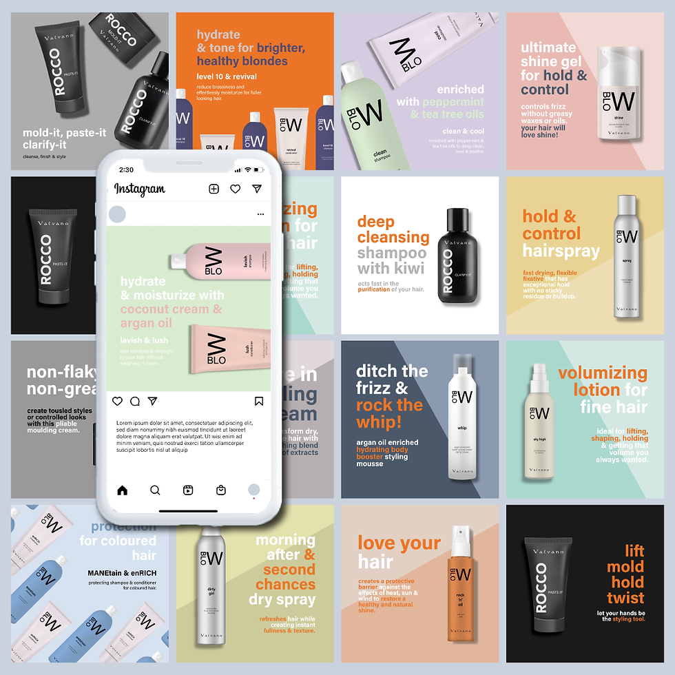 Valvano Salon Social Media Posts