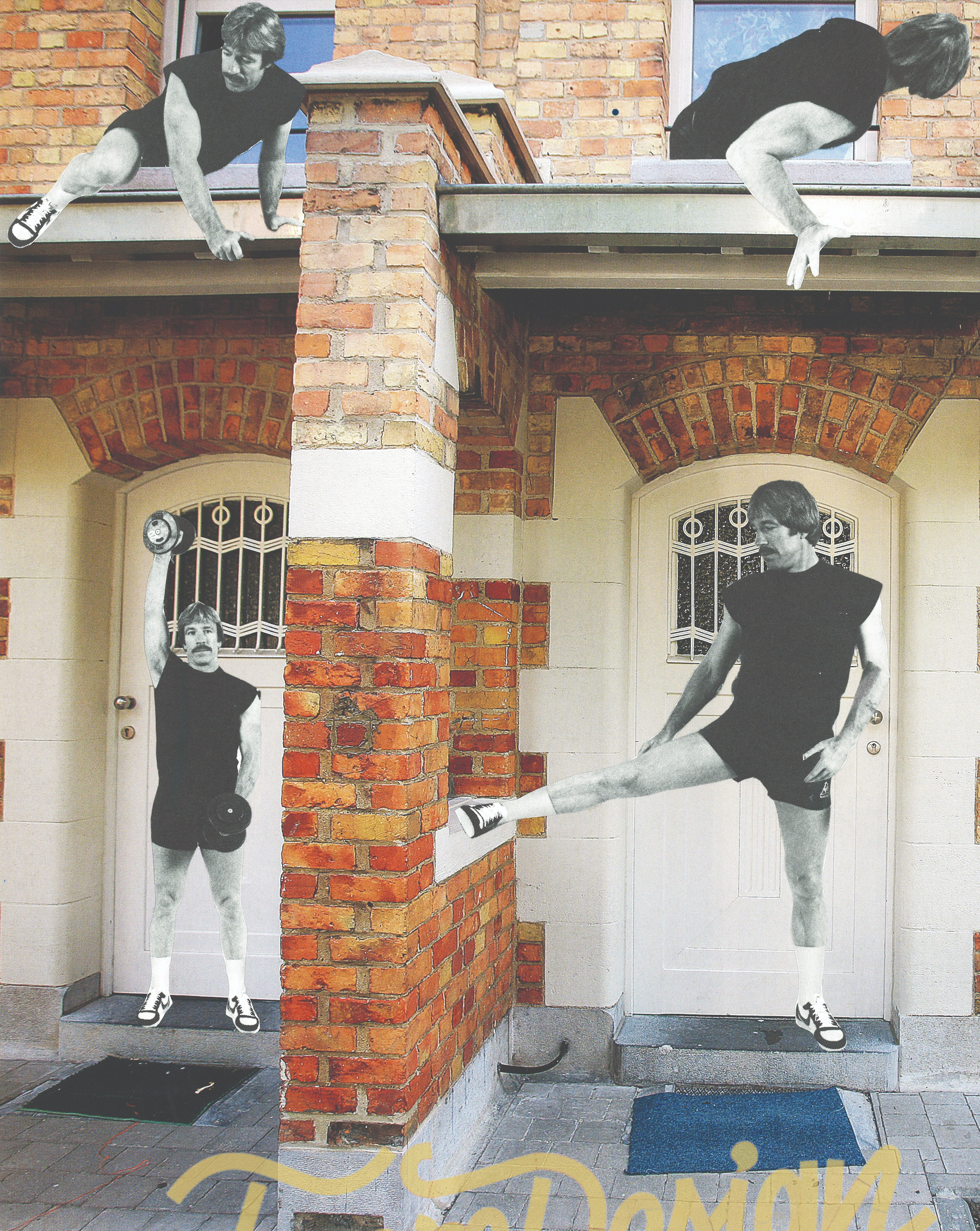 Affiche collage Sport Chuck Norris vue 1